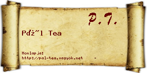 Pál Tea névjegykártya
